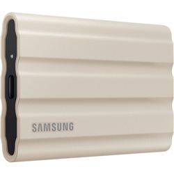 Внешний твердотельный накопитель SSD 1TB Samsung T7 Shield MUPE1T0K/AM, USB 3.2 Gen 2 Type-C, USB 3.0, IP65, Beige