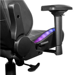 GALAX Gaming Chair GC-01 Black, Iron Frame Seat Base, RGB [RG01P4DBY1]  