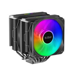 Cooler CPU PcCooler S9 EX Dual Tower A-RGB Black LGA1700/1200/115X AMD AM4 130x136.5x156mm 250W 6HP
