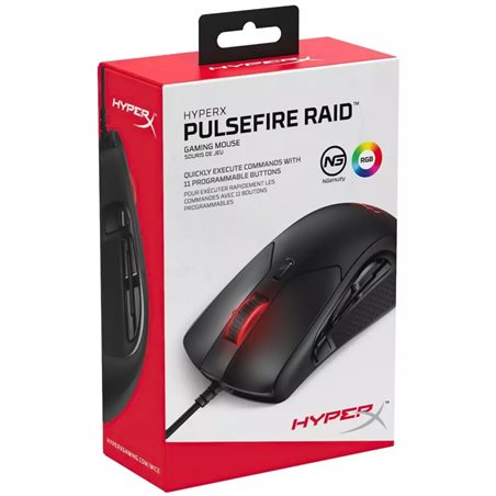 HyperX Pulsefire Raid 4P5Q3AA (HX-MC005B) Gaming Mouse,USB,BLACK