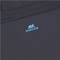 Сумка для ноутбука RivaCase 8037 15.6" Ультра тонкая, черная сумка. Двойная молния. Ручки для транспортировки. Плотный материал,