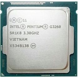 CPU Intel Pentium Dual Core G3260 (Haswell), 3.3GHz,3MB Cache,1333MHz FSB,tray