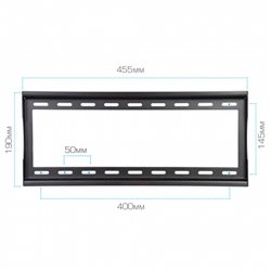 Кронштейн для LED\LCD телевизоров Arm media STEEL-4 black/настенный/наклонный/ 22"-65"/наклон 0-12/ 40кг
