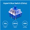 HyperX Alloy Origins Core PBT 639N9AAACB Mechanical Gaming Keyboard,Radiant RGB,HX Blue Switch RU