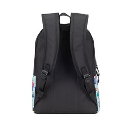 Рюкзак для ноутбука RivaCase 5420 Черный с принтом"Skaters". Водоотталкивающая ткань. Смягчающие наплечные ремни с регулеровкой.
