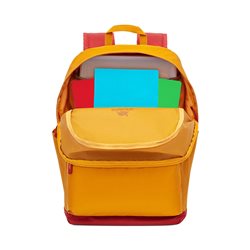 Рюкзак для ноутбука RivaCase 5561 Золотой-красный легкий 15.6"  Водоотталкивающая ткань. Смягчающие наплечные ремни с регулеровк