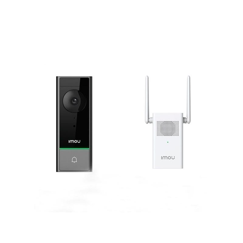 Умный беспроводной Wi-Fi дверной звонок IMOU DB60 + модуль DS21 (5MP, 2560x1920, AI, night vision 5m, two-way talk, mSD, DC12/62