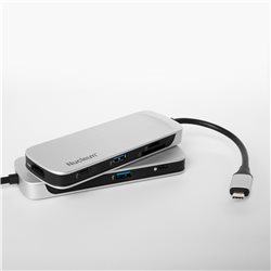 Концентратор Kingston C-HUBC1-SR-EN, Nucleum USB типа C Выход HDMI, USB-A, устройство чтения карт SD и MicroSD
