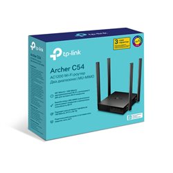 Маршрутизатор TP-Link Archer C54, 802.11a/b/g/n/ac, AC1200М, 2×2 MU-MIMO, 1 WAN порт 10/100М + 4 LAN порта 10/100М