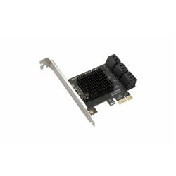 Плата расширения PCI-E to SATA 3.0 (6-Port SATA 3.0 6Gbps Board Controller Card Adapter)