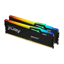 DDR5 32GB (2x16GB) PC-44800 (5600MHz) KINGSTON FURY BEAST RGB KF556C40BBAK2-32