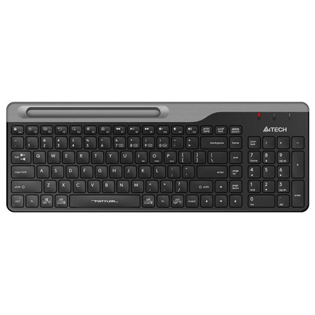 Беспроводная клавиатура A4tech FBK25 Fstyler мембранная, 111btns, waterproof, BT+2,4G USB, Анг/Рус, до 10 м, подсветка, Черный