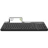 Беспроводная клавиатура A4tech FBK25 Fstyler мембранная, 111btns, waterproof, BT+2,4G USB, Анг/Рус, до 10 м, подсветка, Черный
