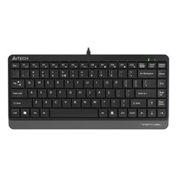 Клавиатура A4tech FK-11-BLACK/GREY Fstyler USB 86 клавиш, 150см, FN 12 мултимедийных клавиш