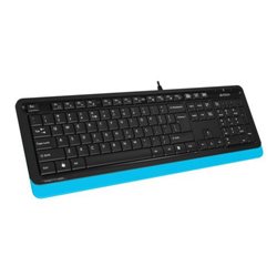Клавиатура A4tech Fstyler FK-10-BLUE USB, мембранная, закругленные клавиши, лазерная гравировка , высокая стойкость и долговечно