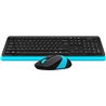Беспроводная клавиатура + мышь A4TECH FSTYLER FG1010 (FG10+FGK10), мембранная, 104btns, 2000dpi, 4btns, USB, Синий