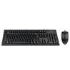 Клавиатура A4TECH KR-8520D (KR-85+OP-620D) Клавиатура+MOUSE SET USB BLACK US+RUSSIAN рус/англ/кырг