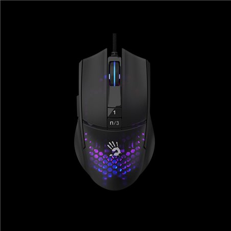 Мышь A4TECH BLOODY L65 MAX LIGHTWEIGHT GAMING 12000CPI STONE BLACK RGB METAL FEET ACTIVE