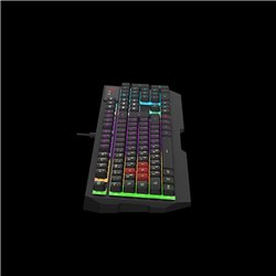 Клавиатура A4 Tech Bloody B140N игровая, с подсветкой неон, проводная, мембранная, 1мс, 1000 Гц, двойная влагозащита, 1,8м,  Bla