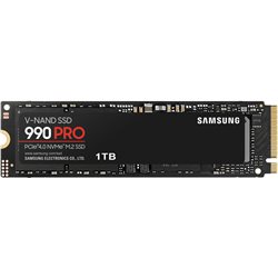 Твердотельный накопитель SSD 1TB Samsung 990 PRO MZ-V9P1T0BW M.2 2280 PCIe 4.0 x4 NVMe 2.0, Box