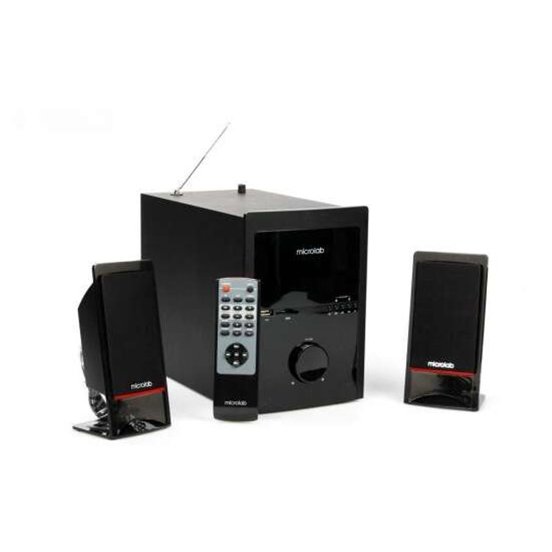 Акустическая система 2.1 Microlab M-700U черный, проводная, RMS 46Вт(14х2+18Вт), jack 3.5mm, USB, RCA. FM