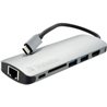USB-хаб Verbatim 6-in-1 USB-C Hub VUC-2061D 2xUSB 3.0 (5 Gbps), 4K HDMI (30Hz), SD Card Reader, Ethernet port (10/100/1000 Mbps)