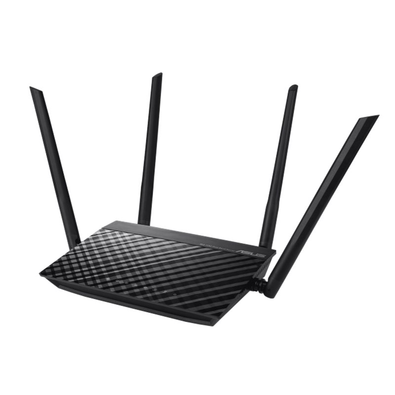 Роутер Wi-Fi ASUS RT-AC1200 v2 Dual-Band, 867Mb/s 5GHz+300Mb/s 2.4GHz, 4xLAN 1Gb/s, 4 антенны, USB 2.0, ASUS Router APP
