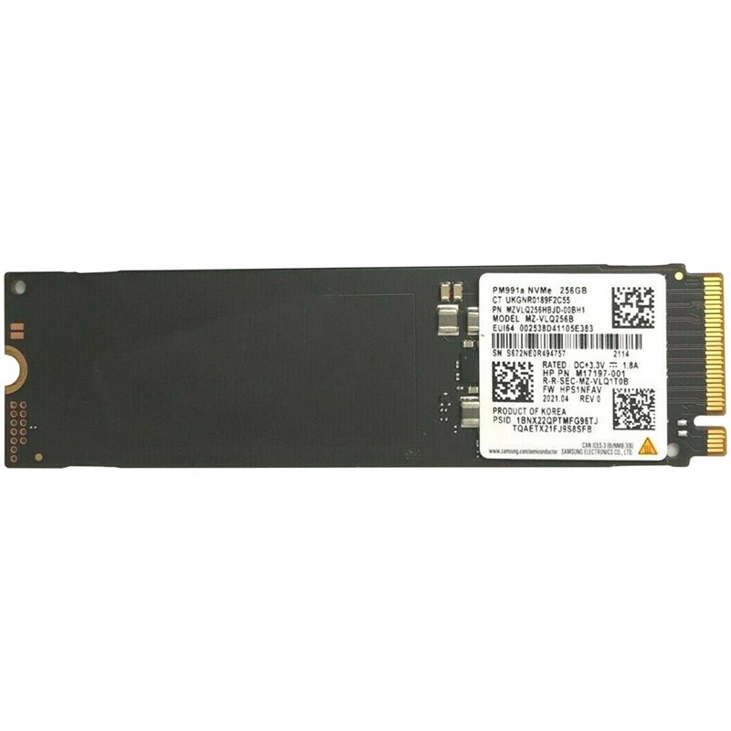 Твердотельный накопитель SSD 256GB Samsung PM991A MZ-VLQ256B NVMe PCIe 3.0 x4 NVMe Read/Write up 2800/1100MB/s OEM[MZ-VLQ256B] б
