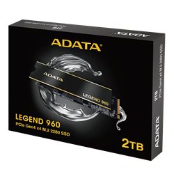 SSD ADATA LEGEND 960 2TB 3D NAND M.2 2280 PCIe NVME Gen4x4 Read / Write: 7400/6800MB