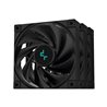 Cooler for PSU/CASE DEEPCOOL FK120(3IN1 SET) BLACK 3x120x120x25mm Hydro Bearing 500-1850rpm