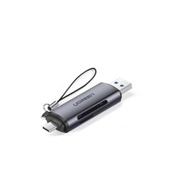 Кард-ридер UGREEN CM185 (USB-C/USB-A- SD+MicroSD) 50706