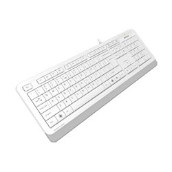 Клавиатура A4tech Fstyler FK-10-WHITE USB, мембранная, комфортные закругленные клавиши, лазерная гравировка , высокая стойкость 