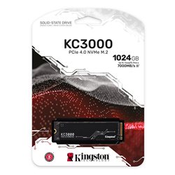 Твердотельный накопитель SSD 1024GB Kingston KC3000 M.2 PCI-E Gen4x4 Read/Write up 6000/7000 MB/s [SKC3000S/1024G]