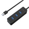 Разветвитель USB-HUB ORICO W5PH4-U3-V1-BK-BP USB3.0x4, Cable 30cm,105*33*24mm, BLACK