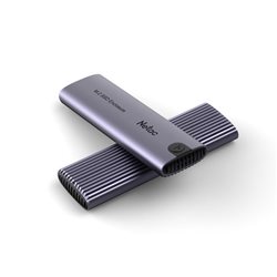 Корпус для жесткого диска Netac NT07WH51-32CA (M.2 NVMe/SATA SSD Case, USB3.1 Gen2 10Gb/s to M-Key(M&B key) NVMe & SATA, Aluminu