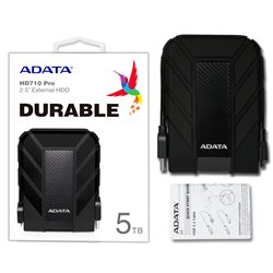 External HDD ADATA 5TB HD710P USB 3.1 Read up:120Mb/s/Write up:105Mb/s Вlack