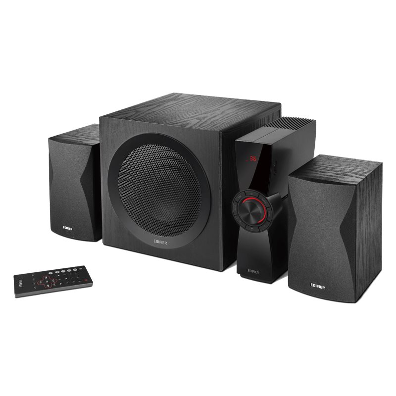 Звуковая система Edifier CX7 2.1, ≥ 80dB(A), 5.0BT, PC, AUX, USB, SD card, 12W×2 (Mid-Range / Treble) + 45W (Bass), Пульт управл