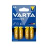 Батарейка AA 1.5v VARTA LONGLIFE Mignon 4106 Stilo LR6 MN1500 (в упаковке 4шт, цена за 4шт)
