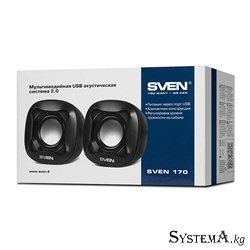Акустическая система 2.0 SVEN 170, 5Вт, USB питание