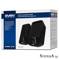 Акустическая система 2.0 SVEN 312, 4Вт, USB питание