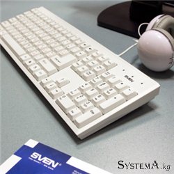 Клавиатура SVEN Standard 303 белая
