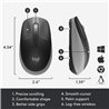 Беcпроводная мышь Logitech M190 Full-size, Оптическая , 1000dpi, 3 кнопки, Серая [910-005906]
