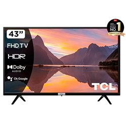 Телевизор TCL 43S5200 Разрешение FULL HD (1920x1080) TFT LED, Smart TV Android, Угол обзора 176, 16 Вт (2х8 Вт), HDMI x2, USB x1