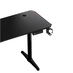 Gaming Desk AD-D-DD1-1600L-01-B AndaSeat Terminator Carbon Fiber Texture Tabletop RGB