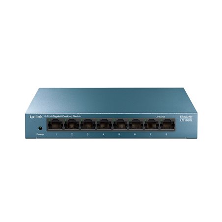 Коммутатор TP-Link LS108G, 8-портовый 10/100/1000 Мбит/с настольный коммутатор