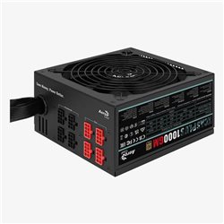 Блок питания 1000W Aerocool KCAS PLUS1000GM,1000W, ATX, Gold, APFC, 20+4  pin, 8pin, 4+4pin,10*Sata, 6*Molex, 6*PCI-E 6+2 pin, М