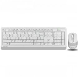 Беспроводная клавиатура + мышь A4TECH FSTYLER FG1010S-White, мембранная, 104btns, 2000dpi, 4btns, USB, Белый