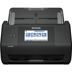 Сканер протяжный Epson Workforce ES-580W II Wireless (CIS, A4 Color, 600-1200dpi, 35ppm, 70ipm, Duplex, ADF 100 page, 4.3" Touch