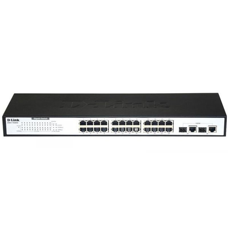 Б.У. HUB Switch D-Link DES-1026G 24 портами 10/100Base-TХ и 2 комбо-портами 100/1000Base-T/SFP