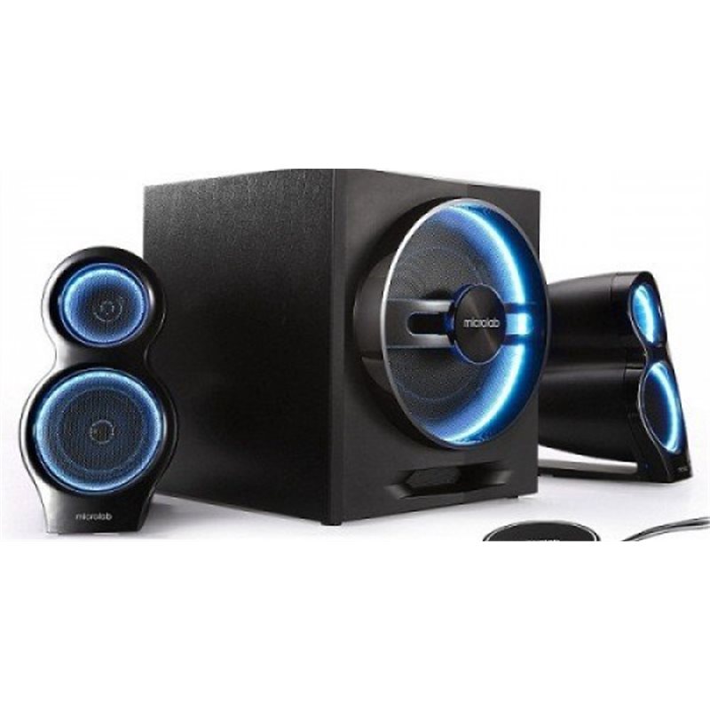 Microlab Speakers T-10 2.1 BLACK 56W (24W+16W*2) CSR Bluetooth V4.0 REMOTE